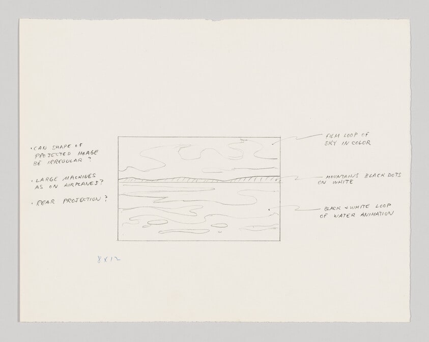 Untitled (Drawings for Three Landscapes film - LACMA Art and Technology Project)
