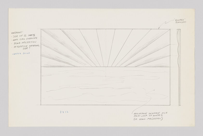 Untitled (Drawings for Three Landscapes film - LACMA Art and Technology Project)