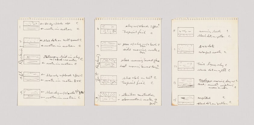 Untitled (Drawings for Three Landscapes film - LACMA Art and Technology Project)