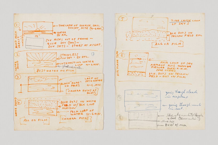 Untitled (Drawings for Three Landscapes film - LACMA Art and Technology Project)