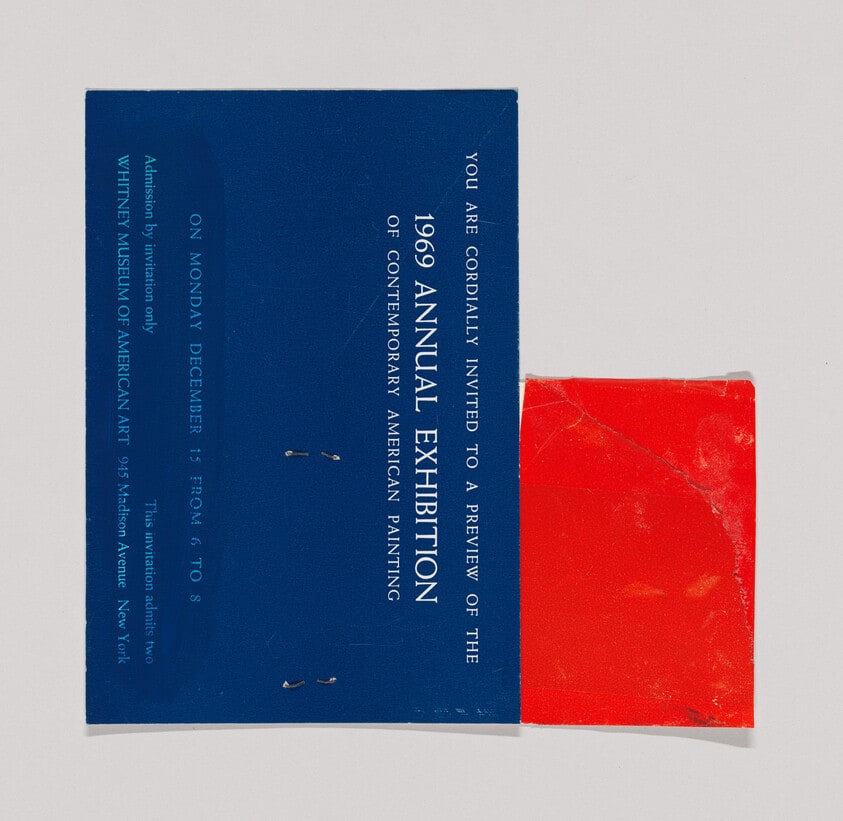 Study for "Two Panels: Blue with Small Red"
