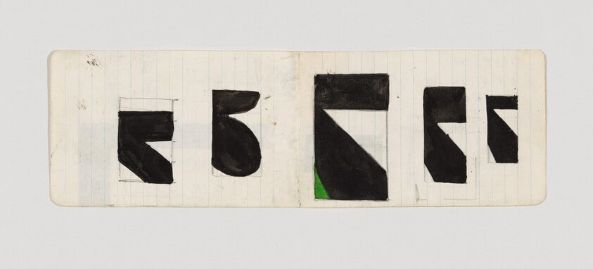 First Study for "Painting in Five Panels"