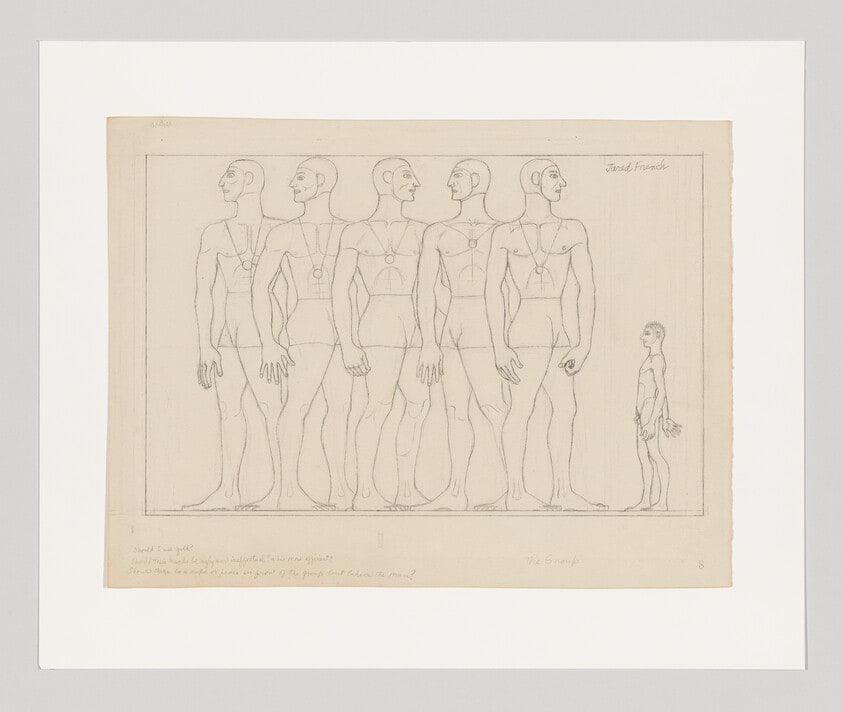 Study for The Double, Terror and Man