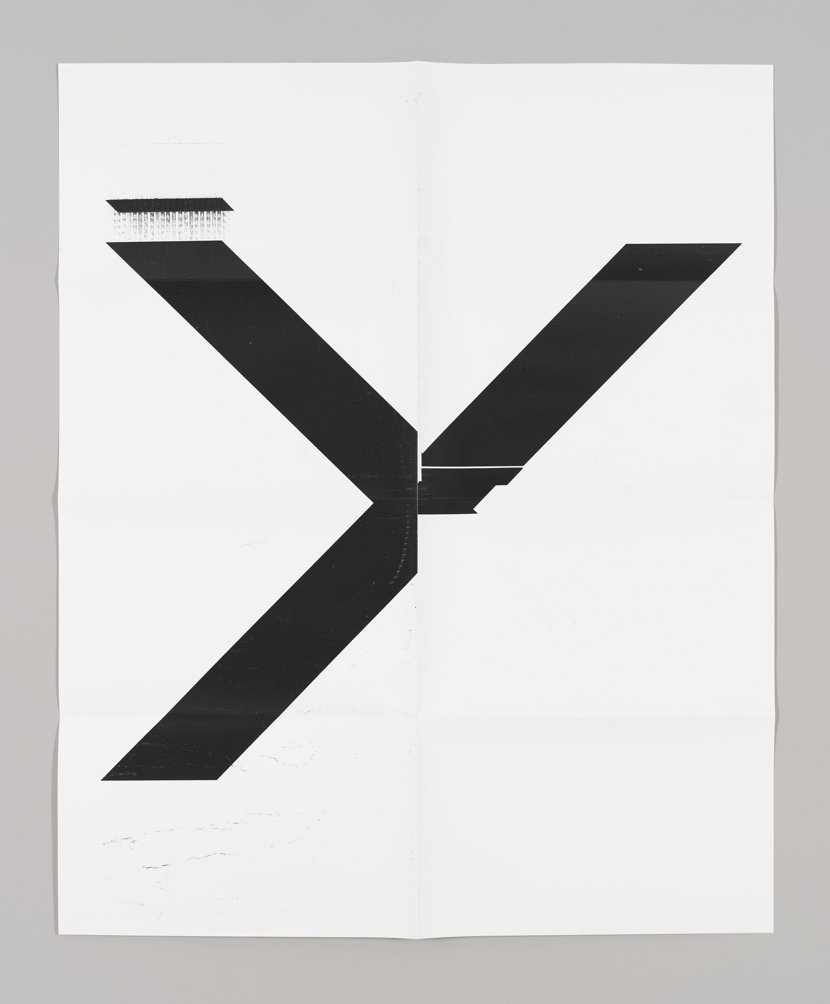X Poster (Untitled, 2007, Epson UltraChrome inkjet on linen, 84 x 69 inches, WG1211)
