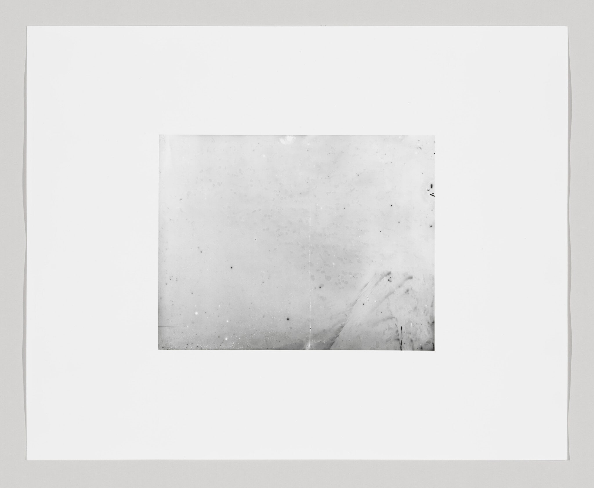 Bend the rays more sharply (Photographic print made from a negative embedded in ice at increments of ten degrees between zero and ninety.) No. 10 of 10