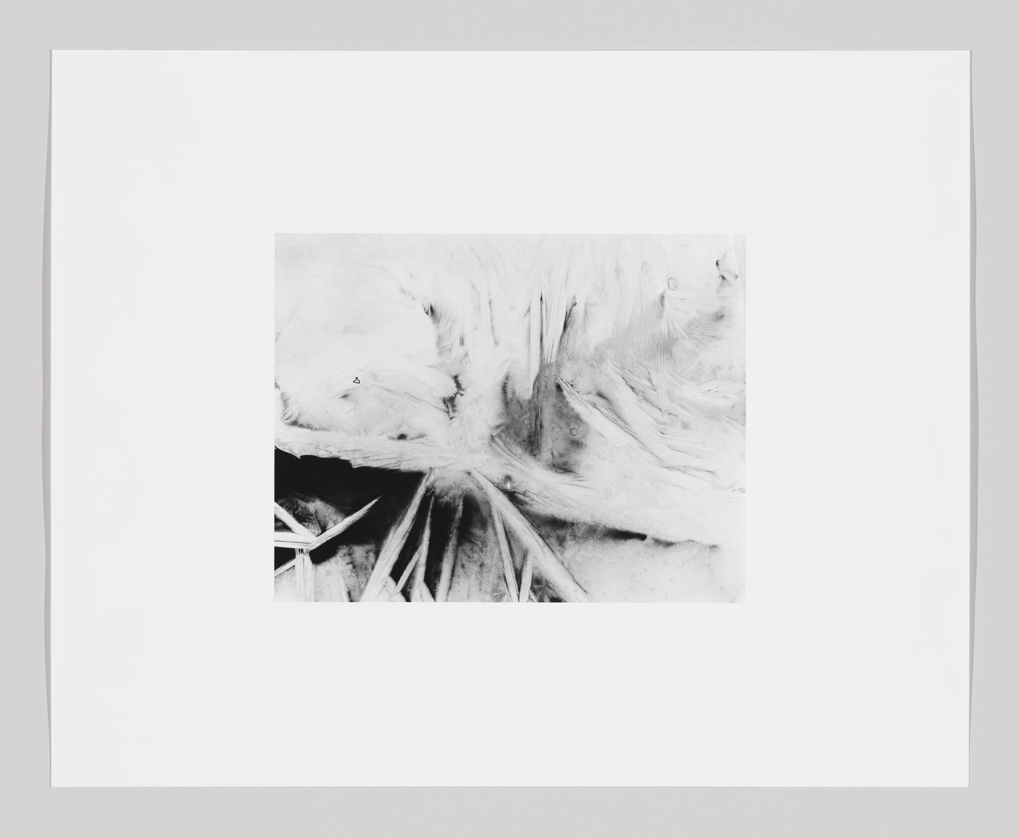 Bend the rays more sharply (Photographic print made from a negative embedded in ice at increments of ten degrees between zero and ninety.) No. 1 of 10