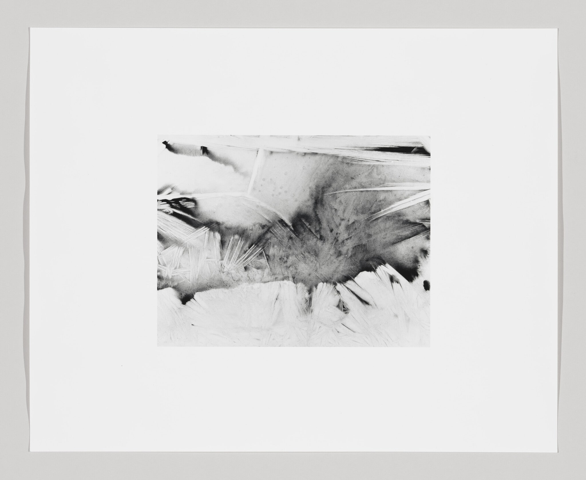 Bend the rays more sharply (Photographic print made from a negative embedded in ice at increments of ten degrees between zero and ninety.) No. 2 of 10