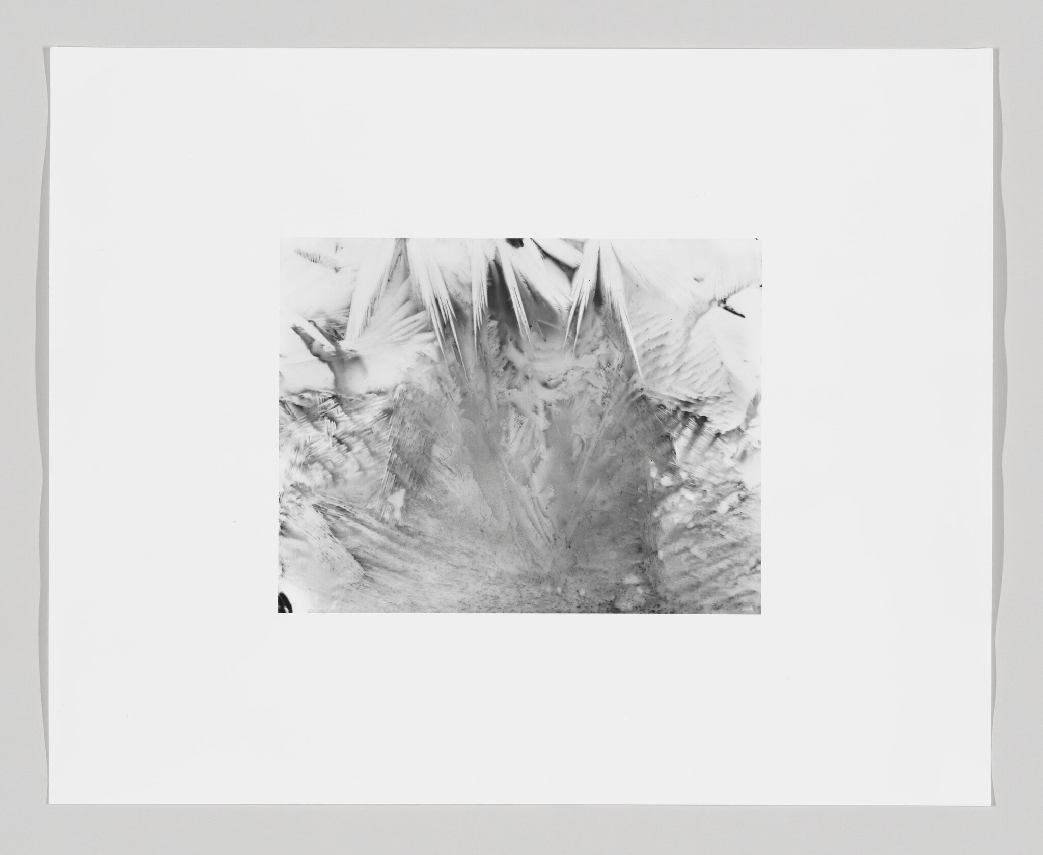 Bend the rays more sharply (Photographic print made from a negative embedded in ice at increments of ten degrees between zero and ninety.) No. 3 of 10