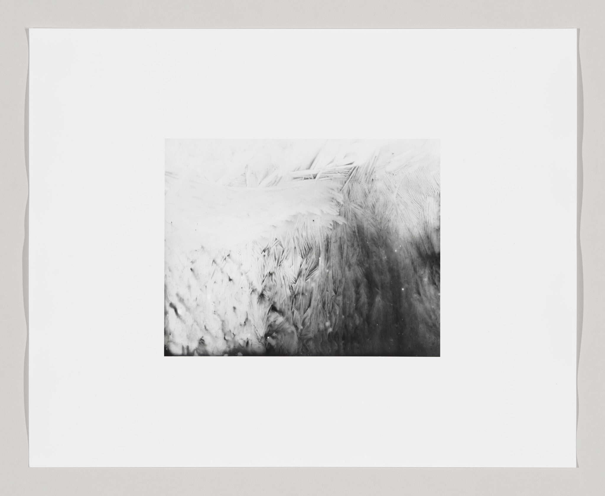 Bend the rays more sharply (Photographic print made from a negative embedded in ice at increments of ten degrees between zero and ninety.) No. 4 of 10