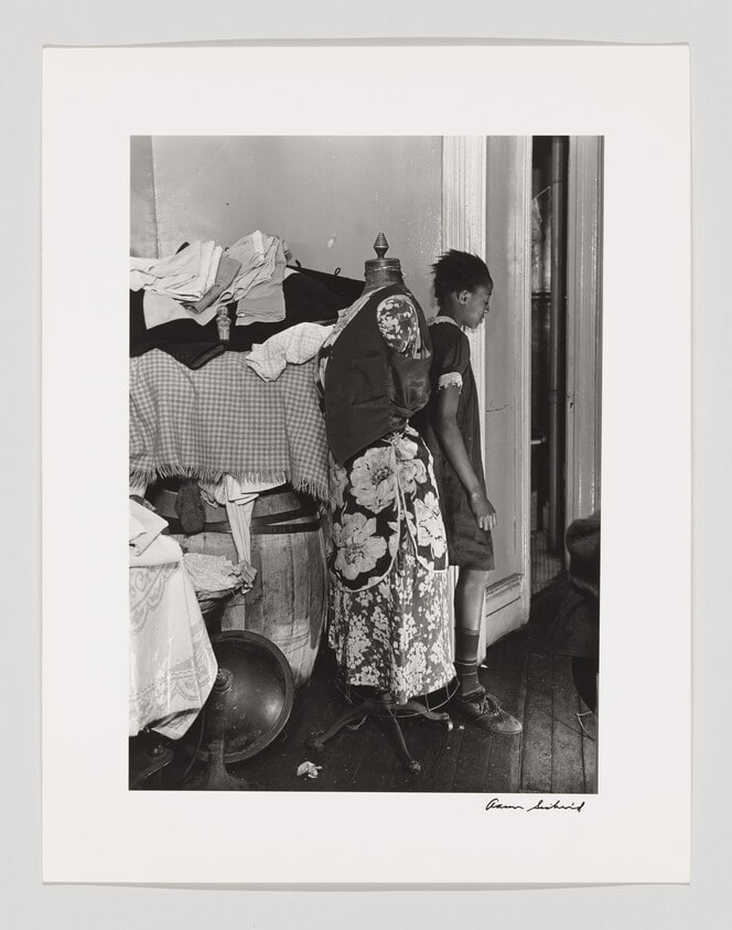 Girl with Clothes Form, Harlem