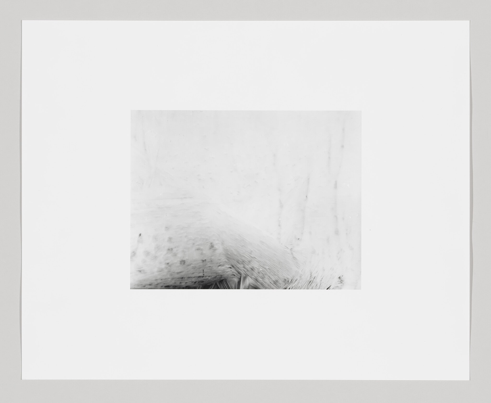Bend the rays more sharply (Photographic print made from a negative embedded in ice at increments of ten degrees between zero and ninety.) No. 8 of 10