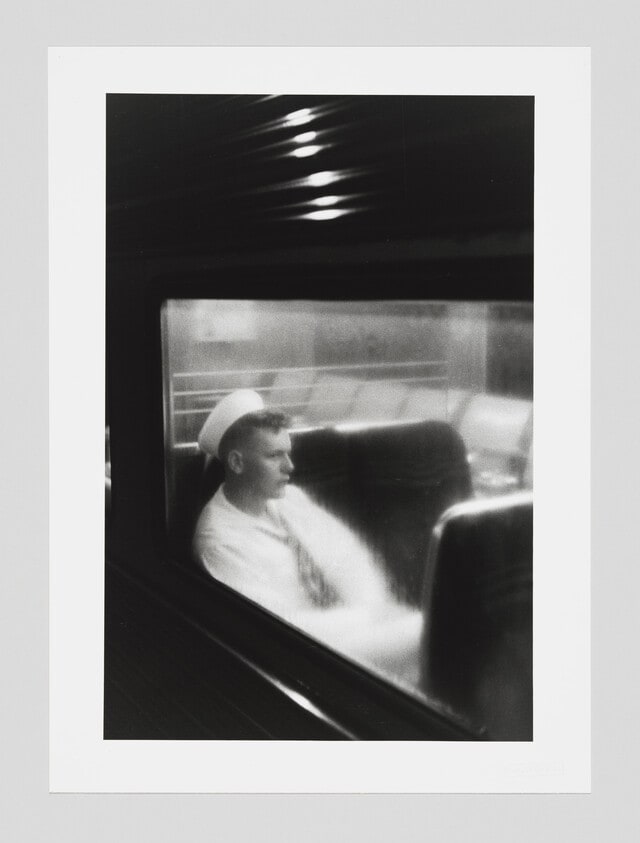 Sailor on Train, Penn. Station