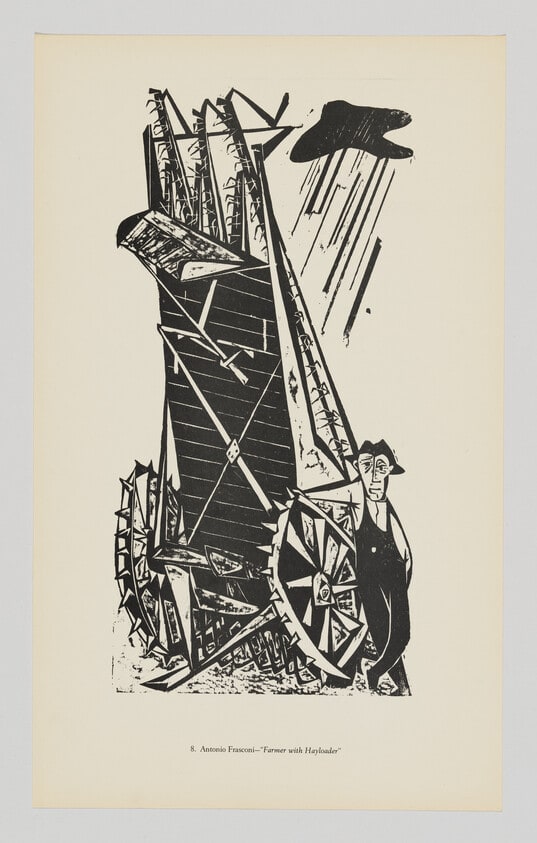 Farmer with Hayloader