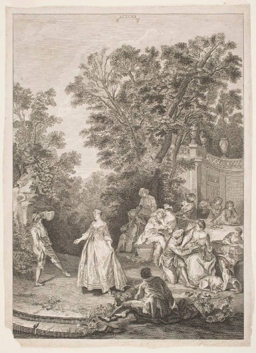 "Autumn," from a series of four prints representing the Seasons