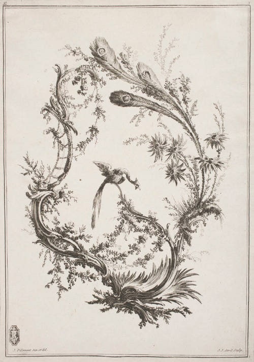 Caprice with a Peacock