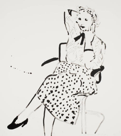 Celia in Polka Dot Skirt