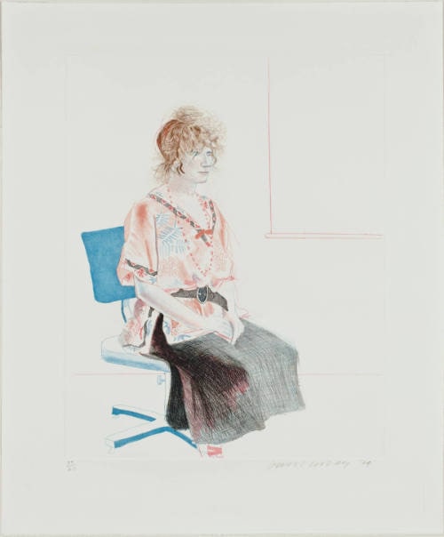 Celia Seated on an Office Chair