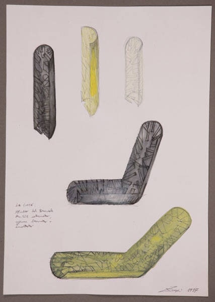 Working Drawing for "La Citta" Series