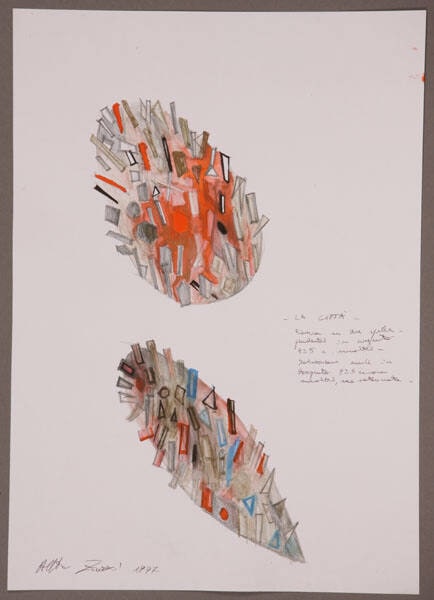 Working Drawing for "La Citta" Series