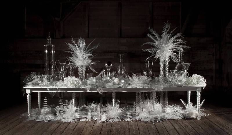 Laid (Time-) Table with Cycads