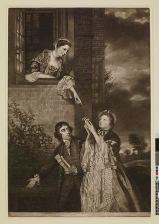 Object: Ladies Sarah Lenox and Susan Strangeways, with C.J. Fox