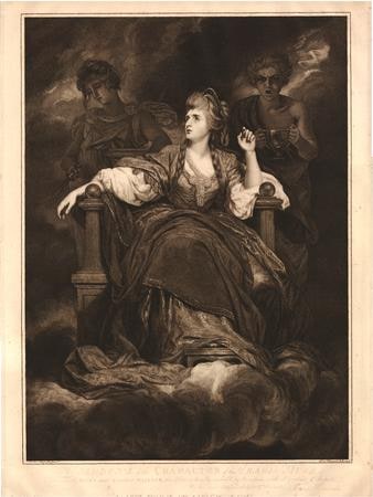 Object: Mrs. Siddons, in the character of the tragic muse
