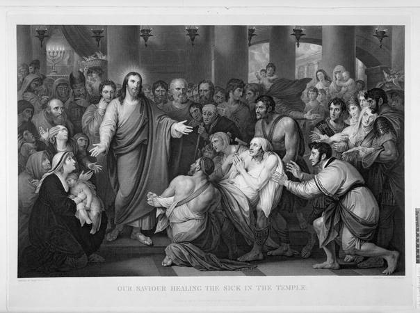 Object: Our Saviour Healing the Sick in the Temple