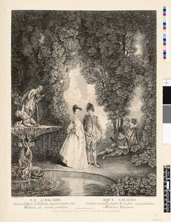 Object: La Cascade - Aqua Saliens | Series: L'Oeuvre d'Antoine Watteau Peintre du Roy | Series: Recueil Jullienne