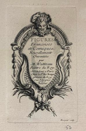 Series: L'Oeuvre d'Antoine Watteau Peintre du Roy | Series: Recueil Jullienne | Series: Figures Françoises et Comiques