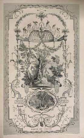 Object: Partie de chasse | Series: L'Oeuvre d'Antoine Watteau Peintre du Roy | Series: Recueil Jullienne