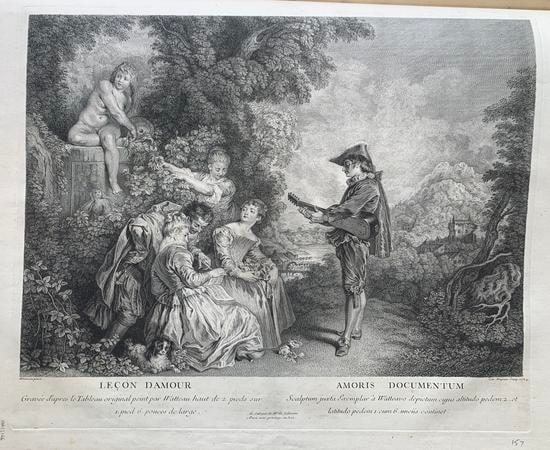 Object: Leçon d'Amour - Amoris Documentum | Series: L'Oeuvre d'Antoine Watteau Peintre du Roy | Series: Recueil Jullienne