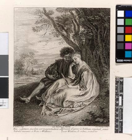 Object: Le teste a teste | Series: L'Oeuvre d'Antoine Watteau Peintre du Roy | Series: Recueil Jullienne