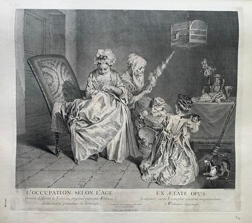 Object: L'Occupation selon l'age - Ex Aetate Opus | Series: L'Oeuvre d'Antoine Watteau Peintre du Roy | Series: Recueil Jullienne