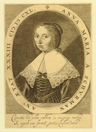 Object: Anna Maria A Schurman An Ætat XXXIII CD D CXL