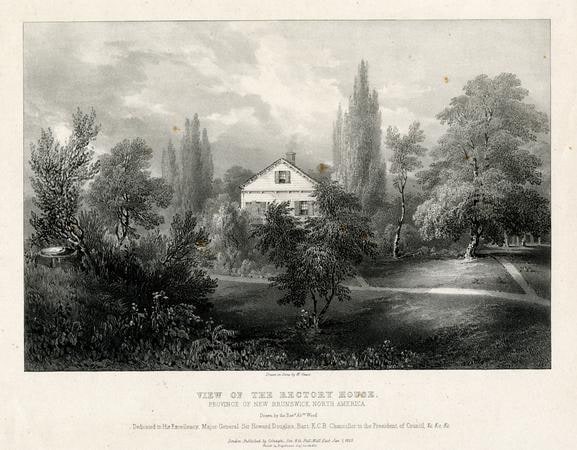Object: View of the Rectory House Province of New Brunswick, North America