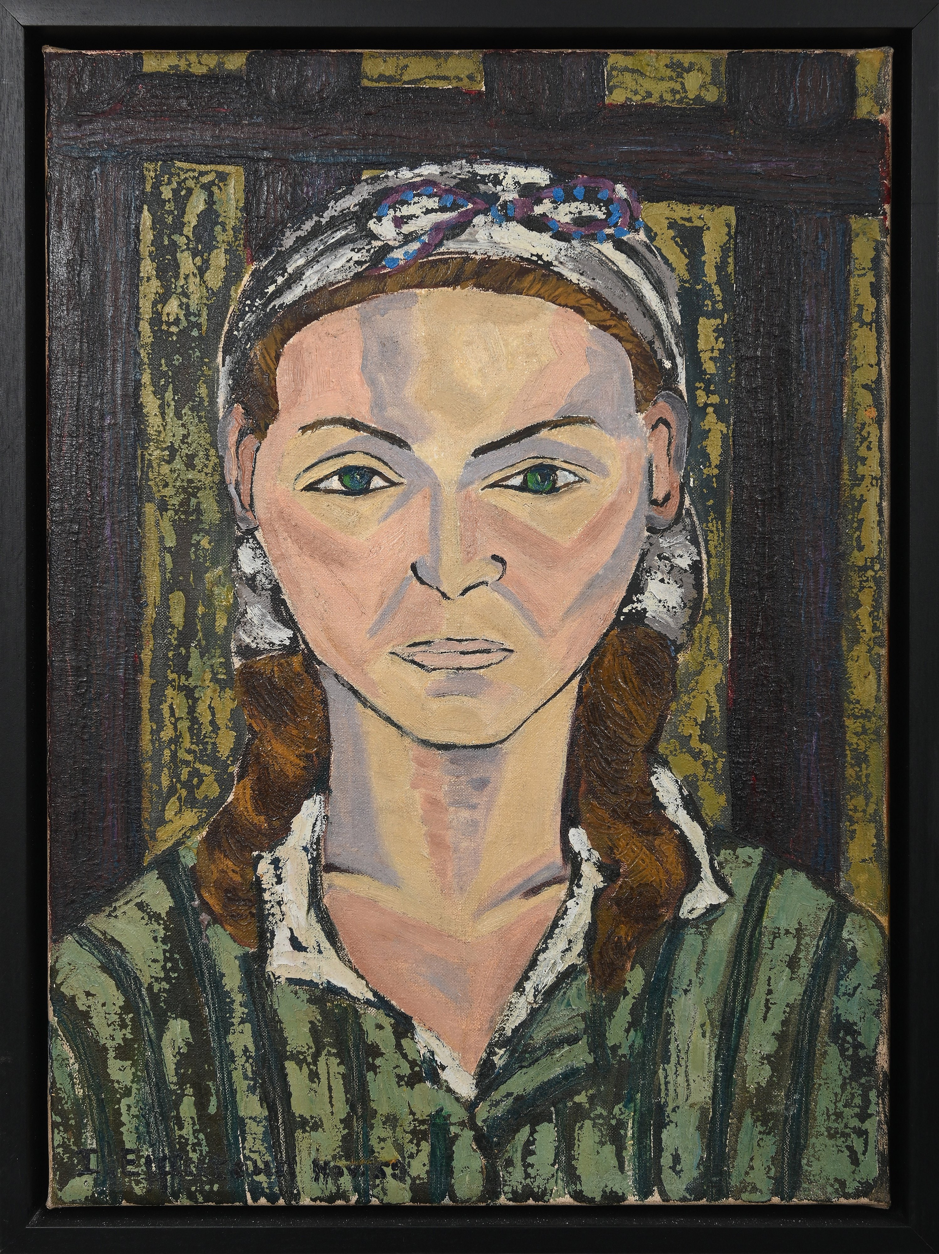 Portrait of a Woman Behind Bars