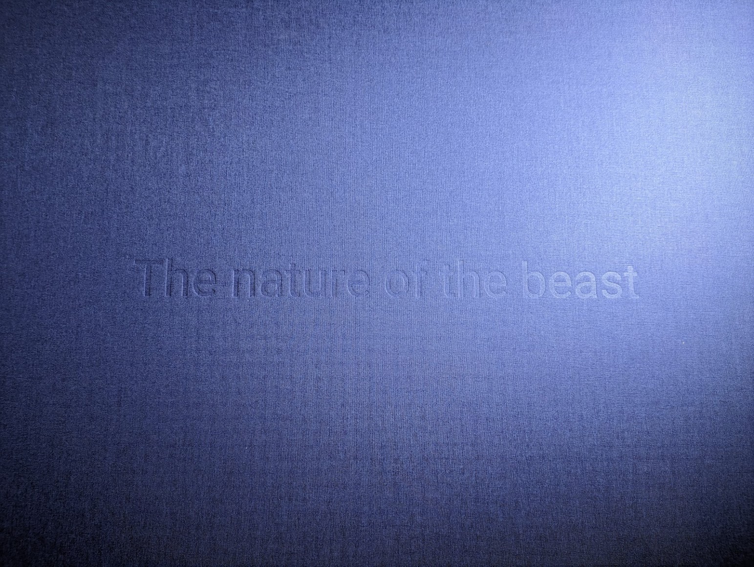 The Nature of the Beast