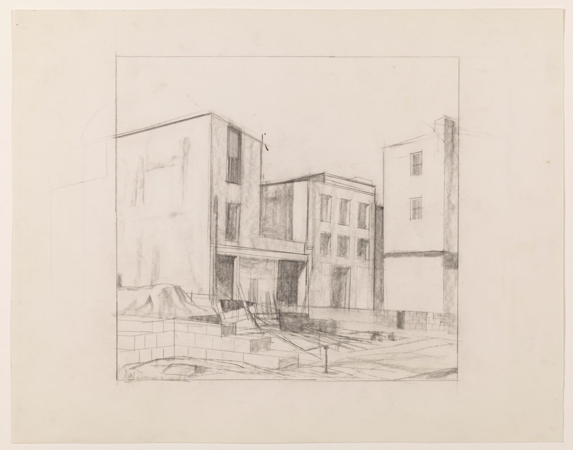 Untitled, study for “Construction Site”