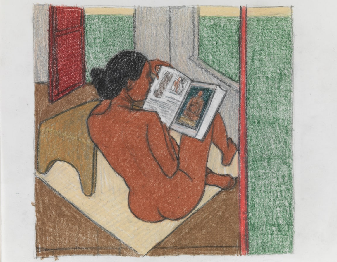 Sketch for "A Real Allegory of Her Studio"