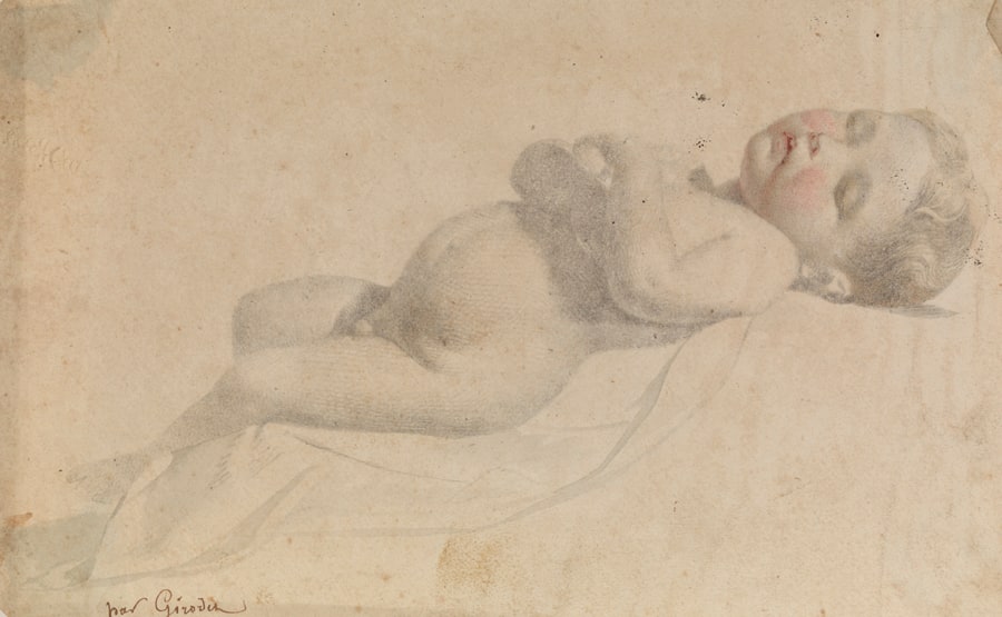 [Drawing of an infant]