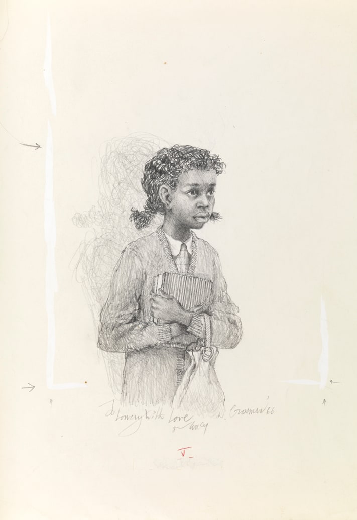 Untitled (Little girl with school book)
