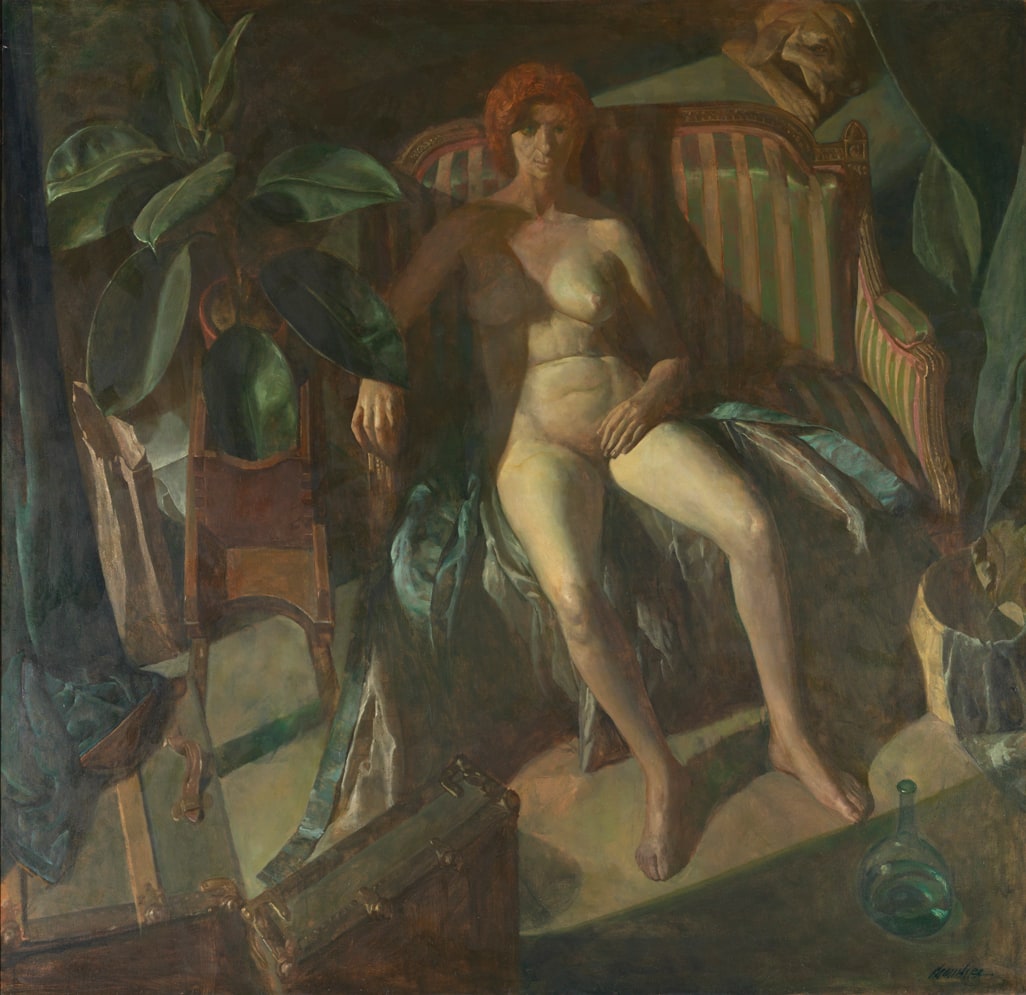 Nude on a Love Seat