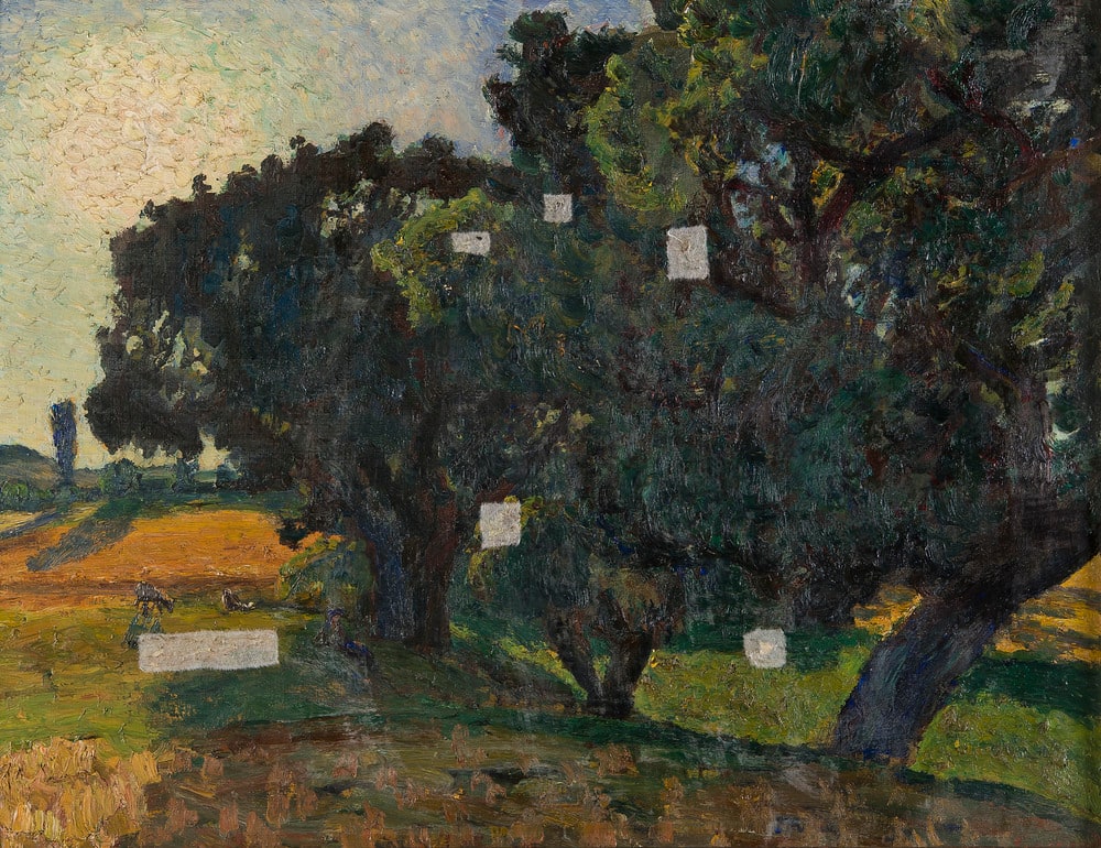Chênes au couchant