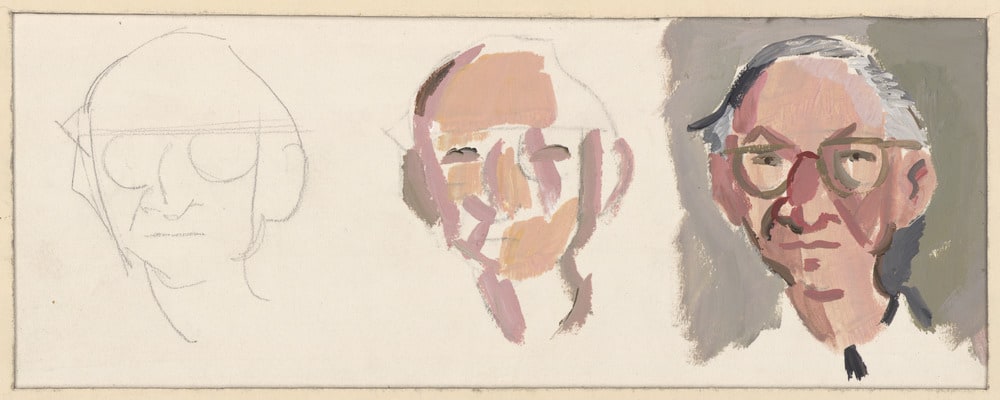 Trois états d'un portrait