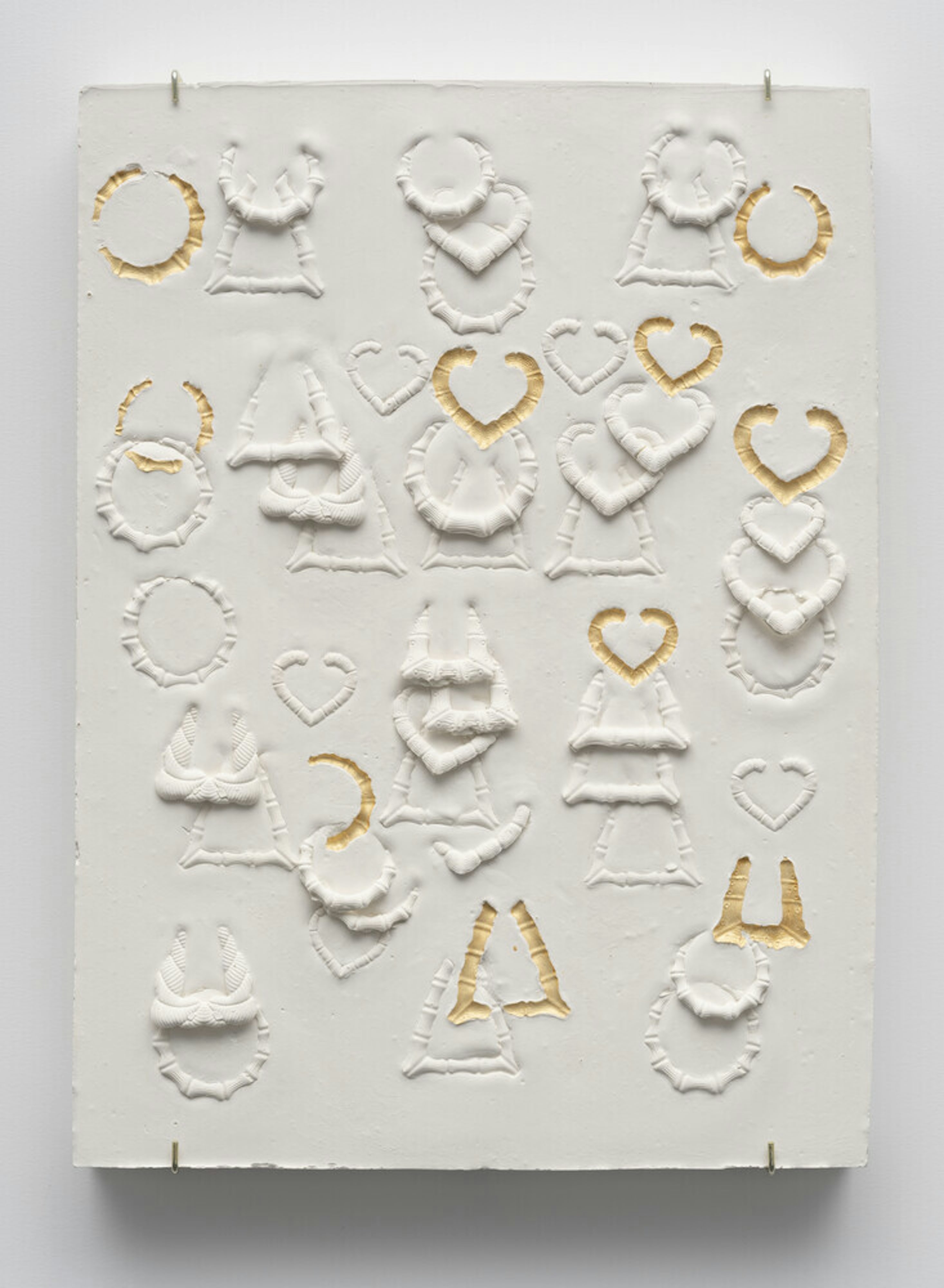 Doorknocker Composition with Ten Gold Impressions, Medium
