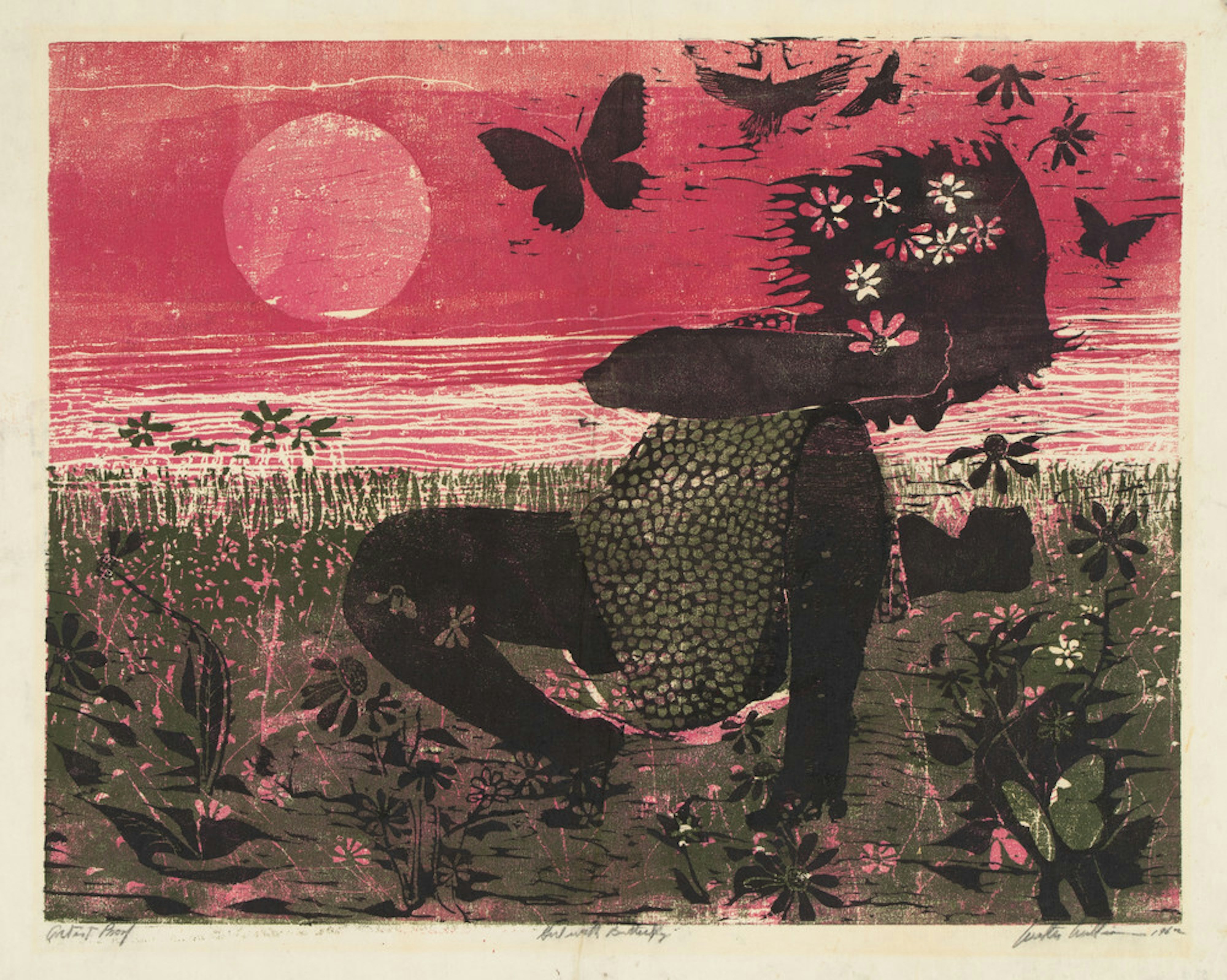 Girl with Butterfly