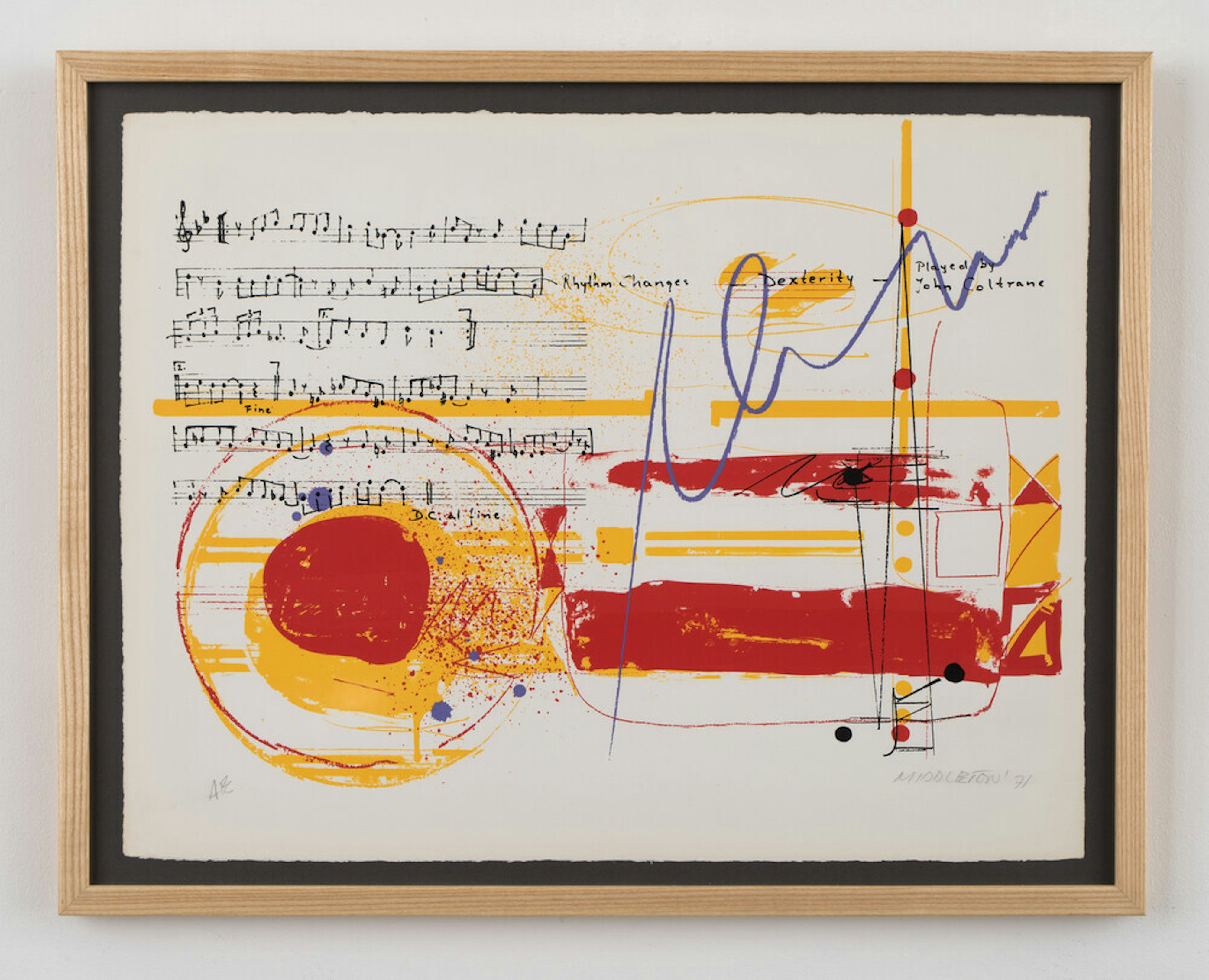 Rhythm Changes Dexterity Played by John Coltrane (from Jazz Impressions Portfolio)