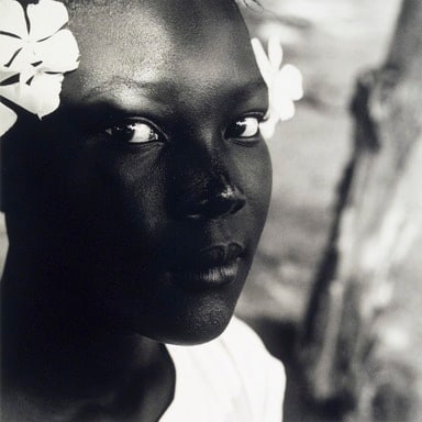 Black Girl, White Flower, Belize, Central America