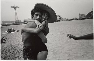 The Hug: Closed Eyes and Smile