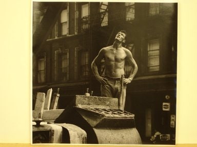 Cement Worker Looking Upwards